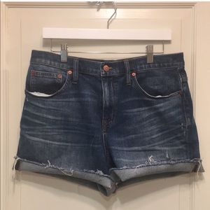 Madewell high waist denim shorts